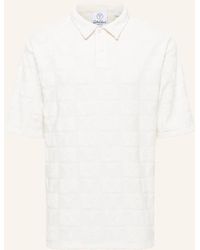carlo colucci - Oversize Poloshirt mit Frotteeinsätzen ECHNER - Lyst