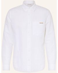 Calvin Klein - Hemd Regular Fit mit Leinen - Lyst