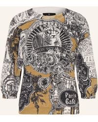 Monari - Pullover mit 3/4-Arm und Schmucksteinen - Lyst