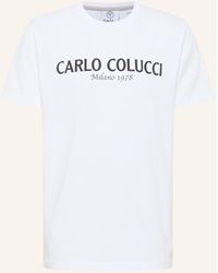 carlo colucci - T-Shirt mit Logoprint DI COMUN - Lyst