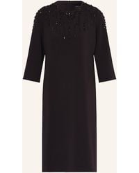 Marc Cain - Kleid mit 3/4-Arm und Schmucksteinen - Lyst