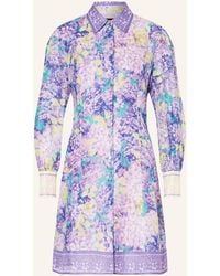 Marc Cain - Hemdblusenkleid mit Seide und Leinen - Lyst