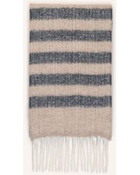 Luisa Cerano Leopard-print fine-knit scarf in Schwarz Damen Accessoires Schals 