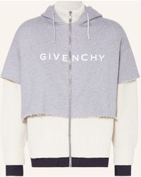 Givenchy - Sweatjacke im Materialmix - Lyst