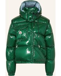 Moncler - Daunenjacke KARAKORUM RIPSTOP mit abnehmbaren Ärmeln und Kapuze - Lyst