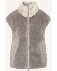 Marc Cain - Kunstfell-Weste - Lyst