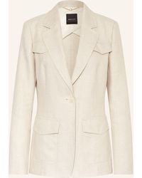 Marc Cain - Blazer mit Glitzergarn und Leinen - Lyst