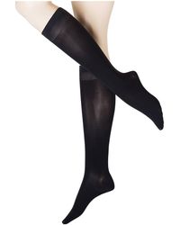 Falke Feinkniestrümpfe VITALIZE KNEE-HIGH 40 DEN - Blau