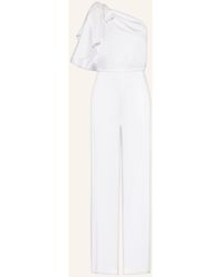 BOSS - One-Shoulder-Jumpsuit DEIANA mit Volants und Schluppe - Lyst