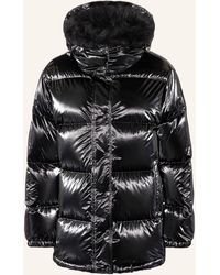 Moncler - Daunenjacke HANAU mit abnehmbarer Kapuze und Kunstfell - Lyst