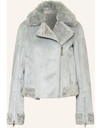 Patrizia Pepe - 2-in-1-Jacke mit Kunstfell - Lyst