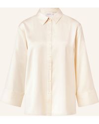 Comma, - Hemdbluse aus Satin - Lyst