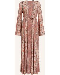 AllSaints - Kleid SUSANNAH CASCADE mit abnehmbaren Ärmeln - Lyst