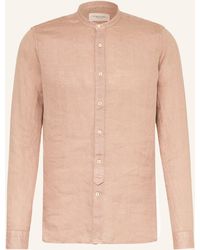 Tintoria Mattei 954 - Leinenhemd Slim Fit mit Stehkragen - Lyst