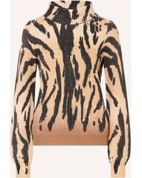 Monari - Pullover mit Glitzergarn und Schmucksteinen - Lyst