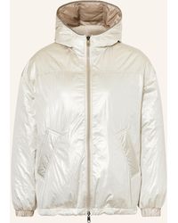 Brunello Cucinelli - Daunenjacke zum Wenden mit Glitzergarn und Schmucksteinen - Lyst