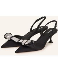 Lola Cruz - Slingpumps LINDA mit Schmucksteinen - Lyst