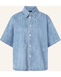 Windsor. - Jeansbluse - Lyst