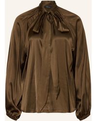 Grace - Satinbluse mit Schluppe - Lyst