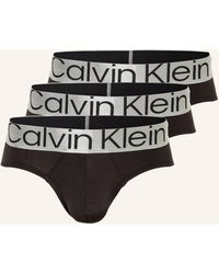 Calvin Klein - 3er-Pack Slips STEEL MICRO - Lyst