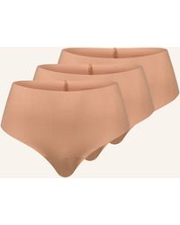 erlich textil - 3er Pack Light Touch High Waist Brazil String aus weichem Modal - nahtlose Kanten - Lyst