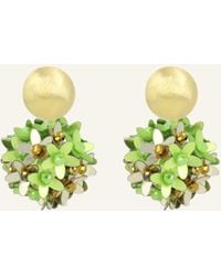 LOTT.gioielli - Ohrhänger DAISY SEQUIN FLOWER GLOBE S LIGHT GREEN by GLAMBOU - Lyst