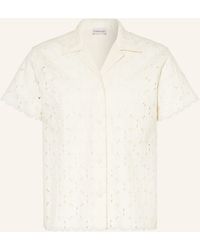Moncler - Hemdbluse mit Lochspitze - Lyst