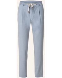 EDUARD DRESSLER Cutaway Hose Shaped Fit in Grau für Herren Herren Bekleidung Hosen und Chinos Business Hosen 