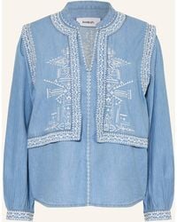 Ba&sh - Blusenshirt LAURA in Jeansoptik - Lyst