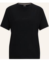 BOSS - Regular-Fit T-Shirt aus Stretch-Jersey mit Logo-Stickerei - Lyst