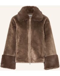 Mrs & HUGS - Kunstpelz-Jacke - Lyst