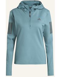 adidas - OWN THE RUN WINTERIZED HOODIE MIT HALBEM REISSVERSCHLUSS - Lyst
