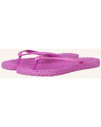 Ilse Jacobsen Cheerful Zehentrenner in Pink Damen Schuhe Flache Schuhe Zehentrenner und Badelatschen
