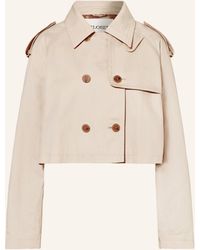 Closed - Cropped-Trenchcoat - Lyst