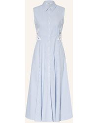 Sandro - Hemdblusenkleid mit Schmucksteinen - Lyst