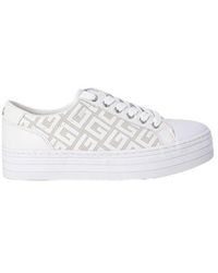 guess white platform sneakers