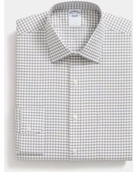 Brooks Brothers - Regular Fit Non-Iron Checked Supima Cotton Shirt With Ainsley Collar - Lyst