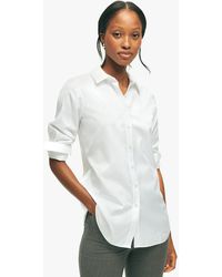 Brooks Brothers - X Thomas Mason White Cotton Luxury Shirt - Lyst