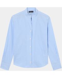 Brooks Brothers - Slim Fit Cotton Poplin Shirt With Stand Collar - Lyst