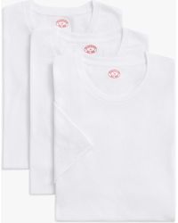 Brooks Brothers - White Supima Cotton Crewneck 3 Pack T-shirts - Lyst