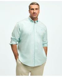Brooks Brothers - Big & Tall Stretch Cotton Non-iron Oxford Polo Button Down Collar Shirt - Lyst