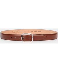 Brooks Brothers - Stretchable Leather Belt With Buckle - Lyst