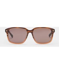Brooks Brothers - Havana Sunglasses - Lyst