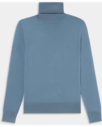 Brooks Brothers - Relaxed Diamond Merino Turtleneck Sweater - Lyst