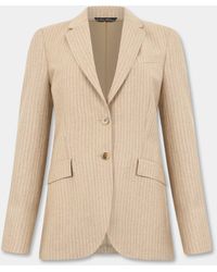 Brooks Brothers - Blazer De Lana Virgen A Rayas - Lyst