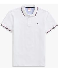 Brooks Brothers - White Golden Fleece Supima Tipped Polo Shirt - Lyst