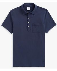 Brooks Brothers - Polo Navy In Jersey Di Cotone Vintage - Lyst