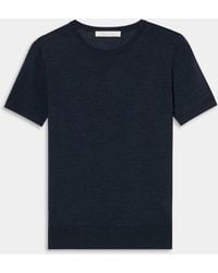 Brooks Brothers - Relaxed Diamond Merino Short Sleeve Sweater - Lyst