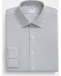 Brooks Brothers - Slim Fit Non-Iron Striped Stretch Twill Shirt With Ainsley Collar - Lyst