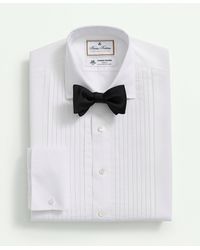 Brooks Brothers - X Thomas Mason Cotton-linen English Collar, Pleat Front Tuxedo Shirt - Lyst